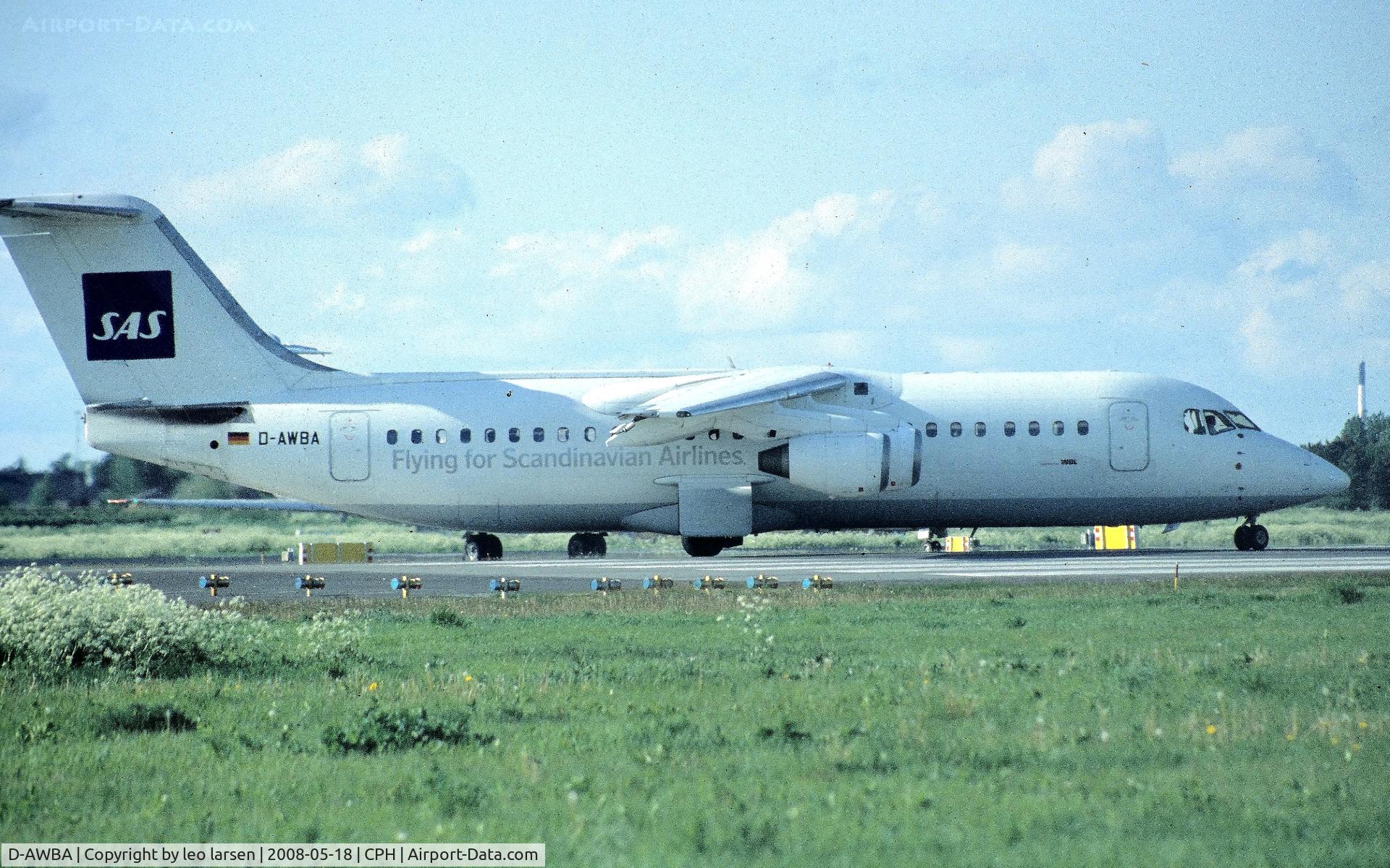 D-AWBA, 1989 British Aerospace BAe.146-300 C/N E3134, Copenhagen 18.5.2008