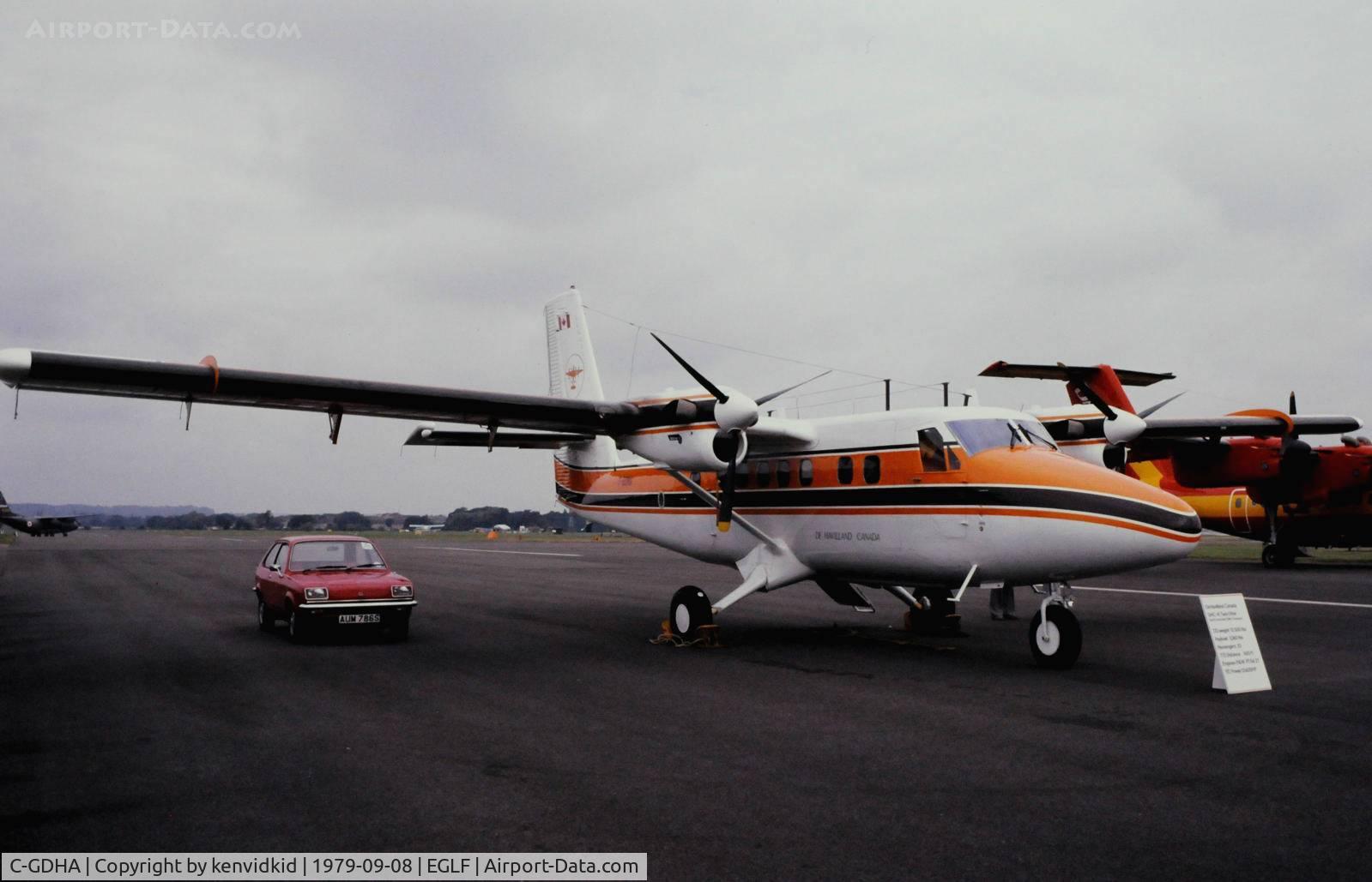 C-GDHA, 1977 De Havilland Canada DHC-6-320 Twin Otter C/N 527, At Farnborough International 1978.