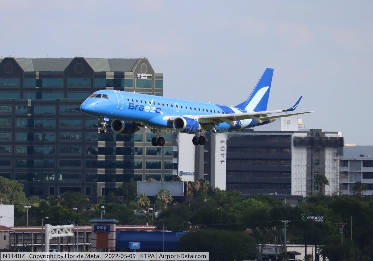 N114BZ, 2007 Embraer 190AR (ERJ-190-100IGW) C/N 19000092, Breeze