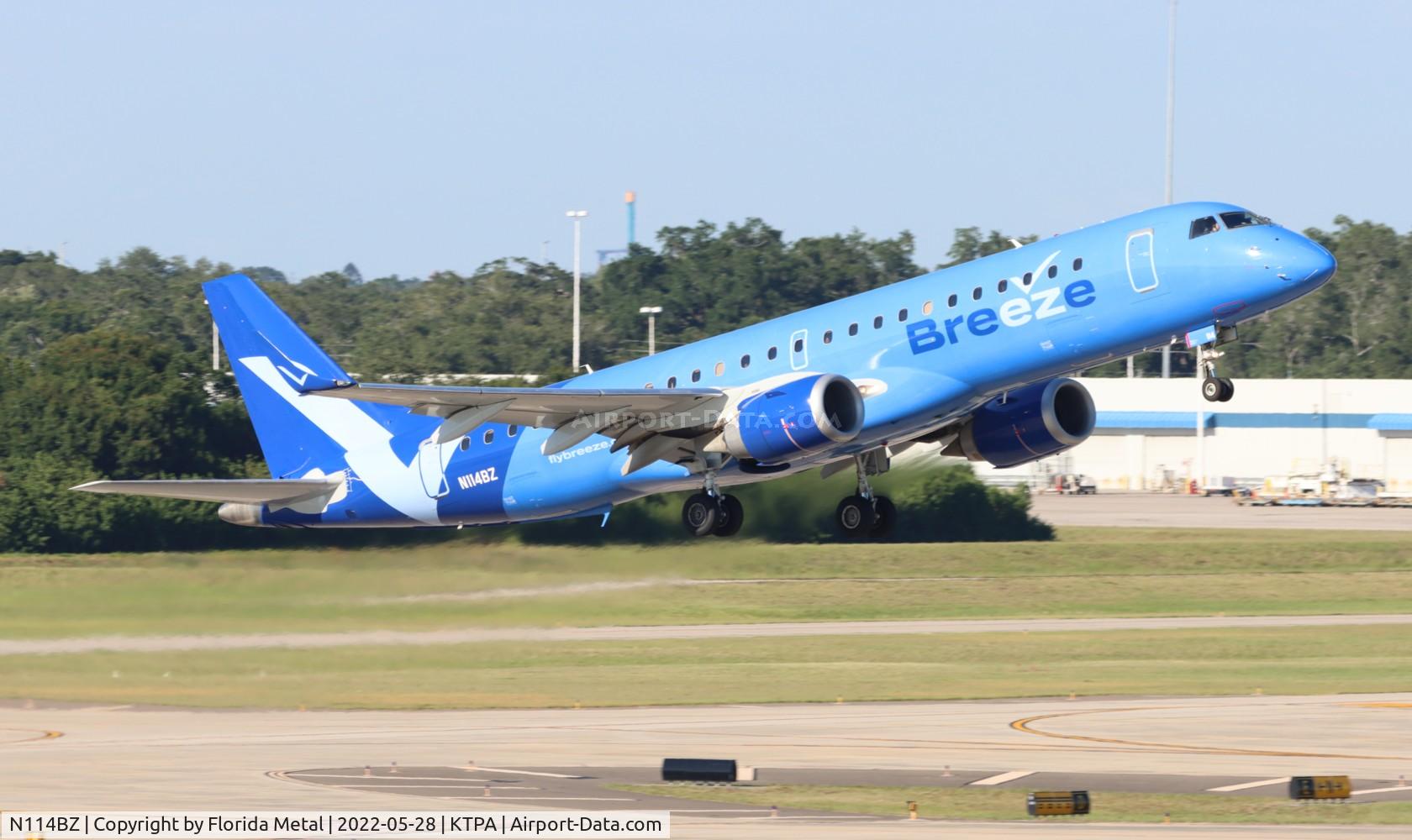 N114BZ, 2007 Embraer 190AR (ERJ-190-100IGW) C/N 19000092, TPA 2022
