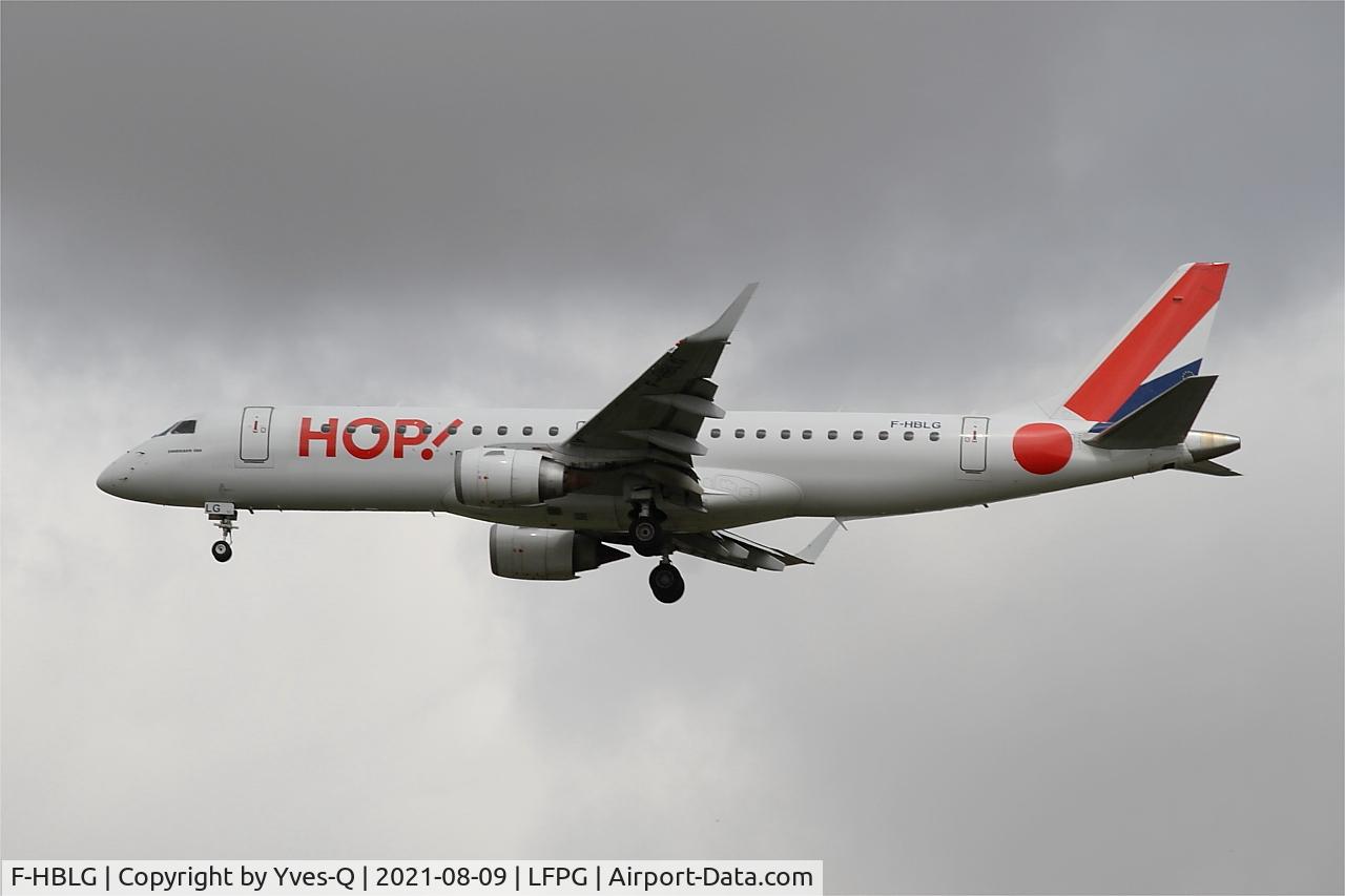 F-HBLG, 2009 Embraer 190LR (ERJ-190-100LR) C/N 19000254, Embraer 190LR, On final rwy 26L, Roissy Charles De Gaulle airport (LFPG-CDG)