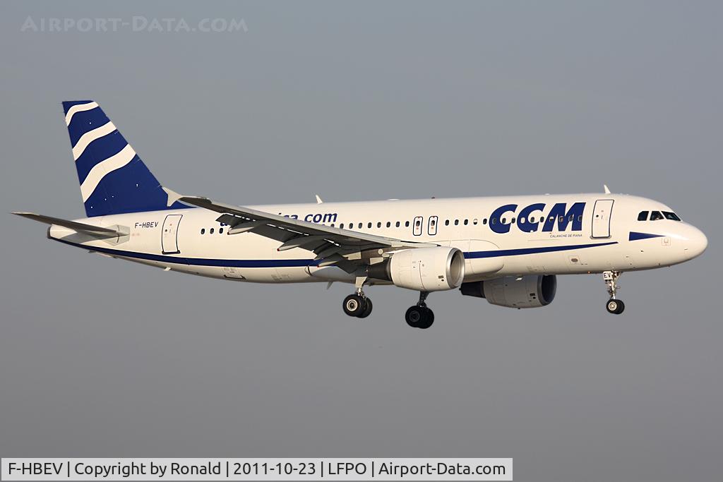 F-HBEV, 2009 Airbus A320-214 C/N 3952, at orly