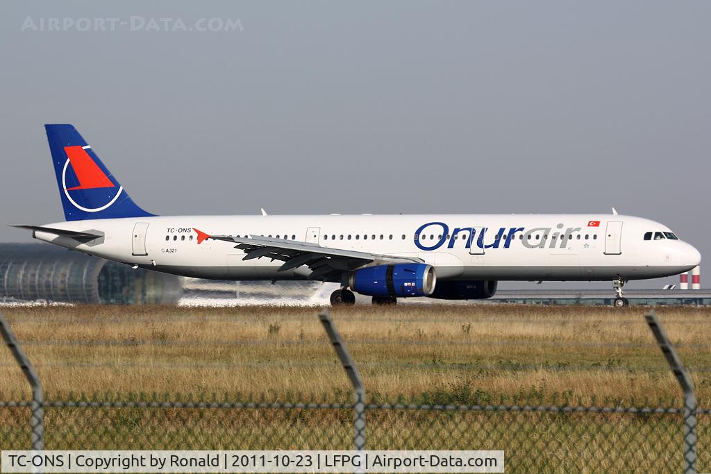TC-ONS, 1993 Airbus A321-131 C/N 364, at cdg