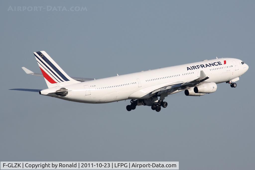 F-GLZK, 1997 Airbus A340-313X C/N 207, at cdg