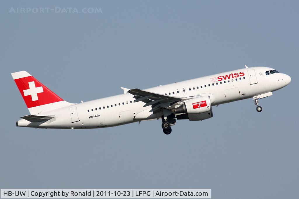 HB-IJW, 2003 Airbus A320-214 C/N 2134, at cdg