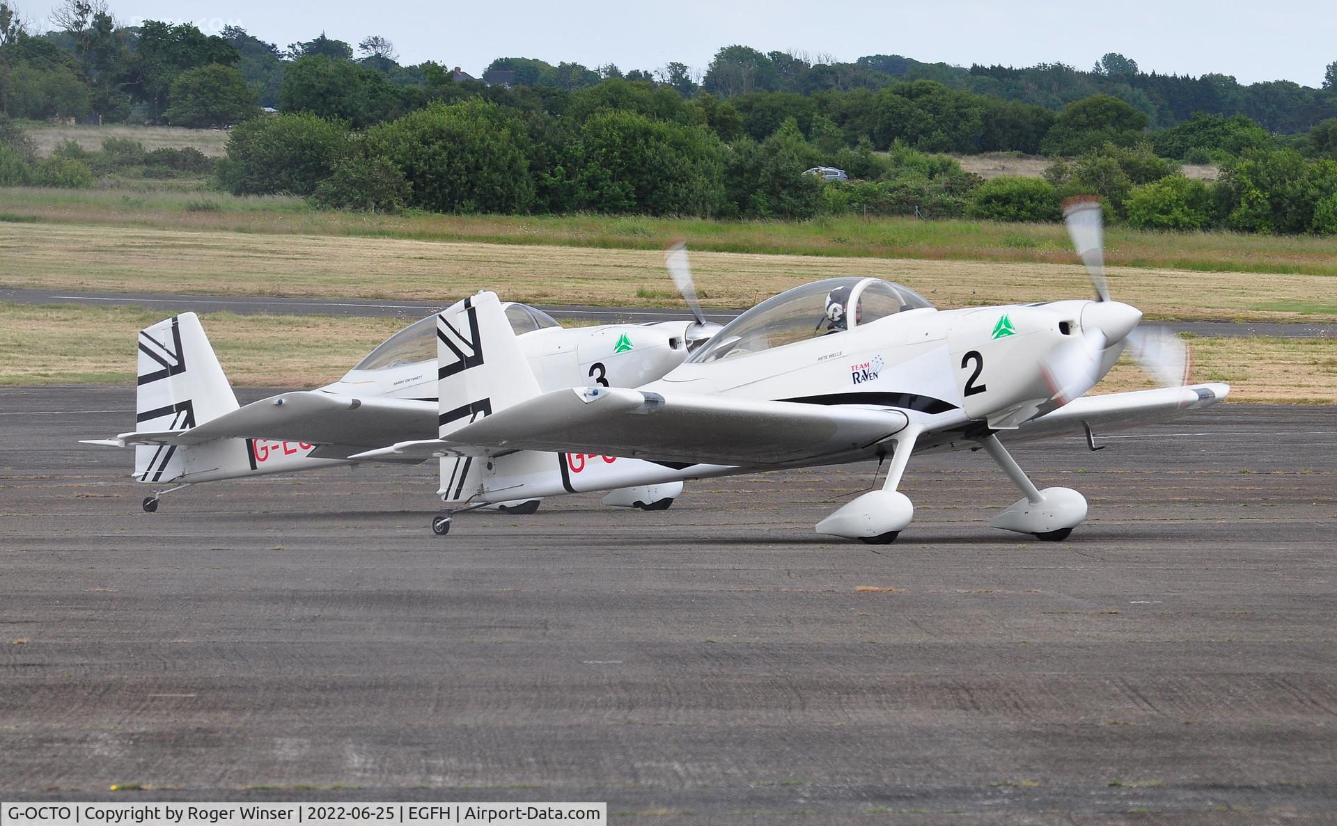 G-OCTO, 2003 Vans RV-8 C/N 470, Raven 2 of Team Raven with G-EGRV (Raven 3)