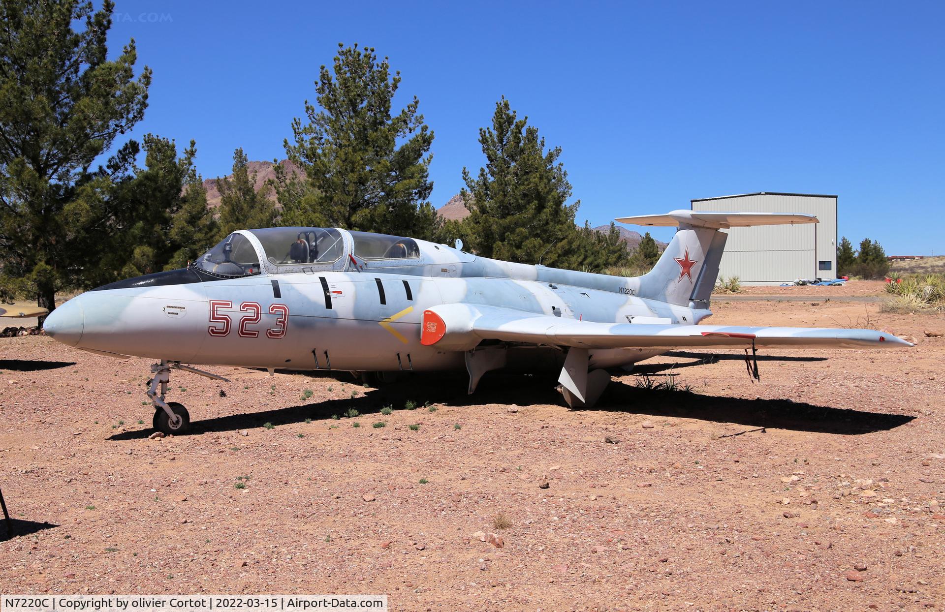 N7220C, 1965 Aero L-29 Delfin C/N 501734, march 2022, Wilcox race track