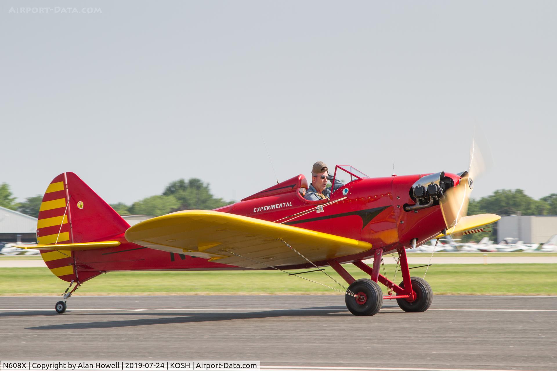 N608X, 1966 Bowers Fly Baby 1A C/N 63-38, At AirVenture 2019