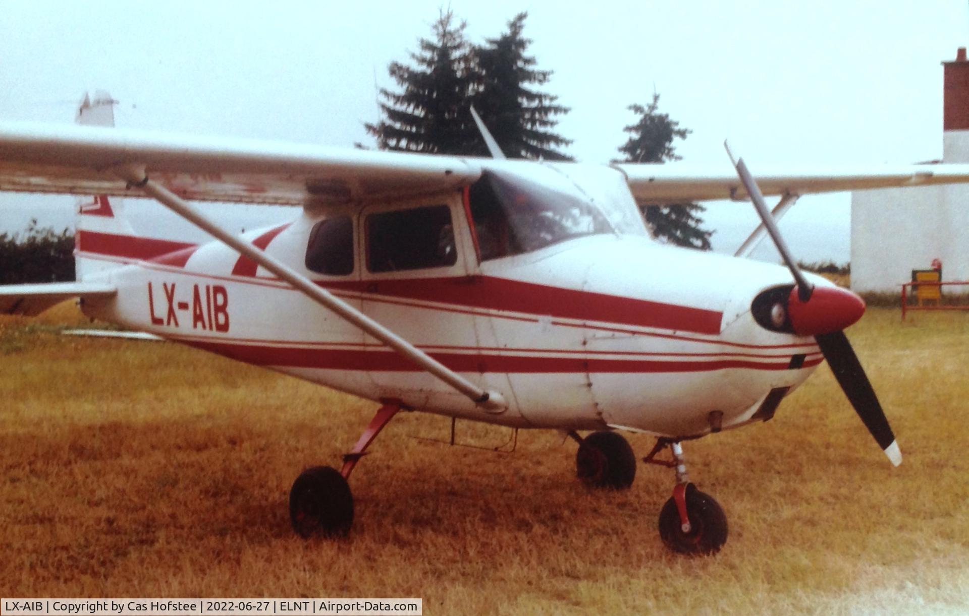 LX-AIB, 1956 Cessna 172 Skyhawk C/N 28807, Cessna 172 model 1952, seen at Wiltz Noutange airfield in 1984