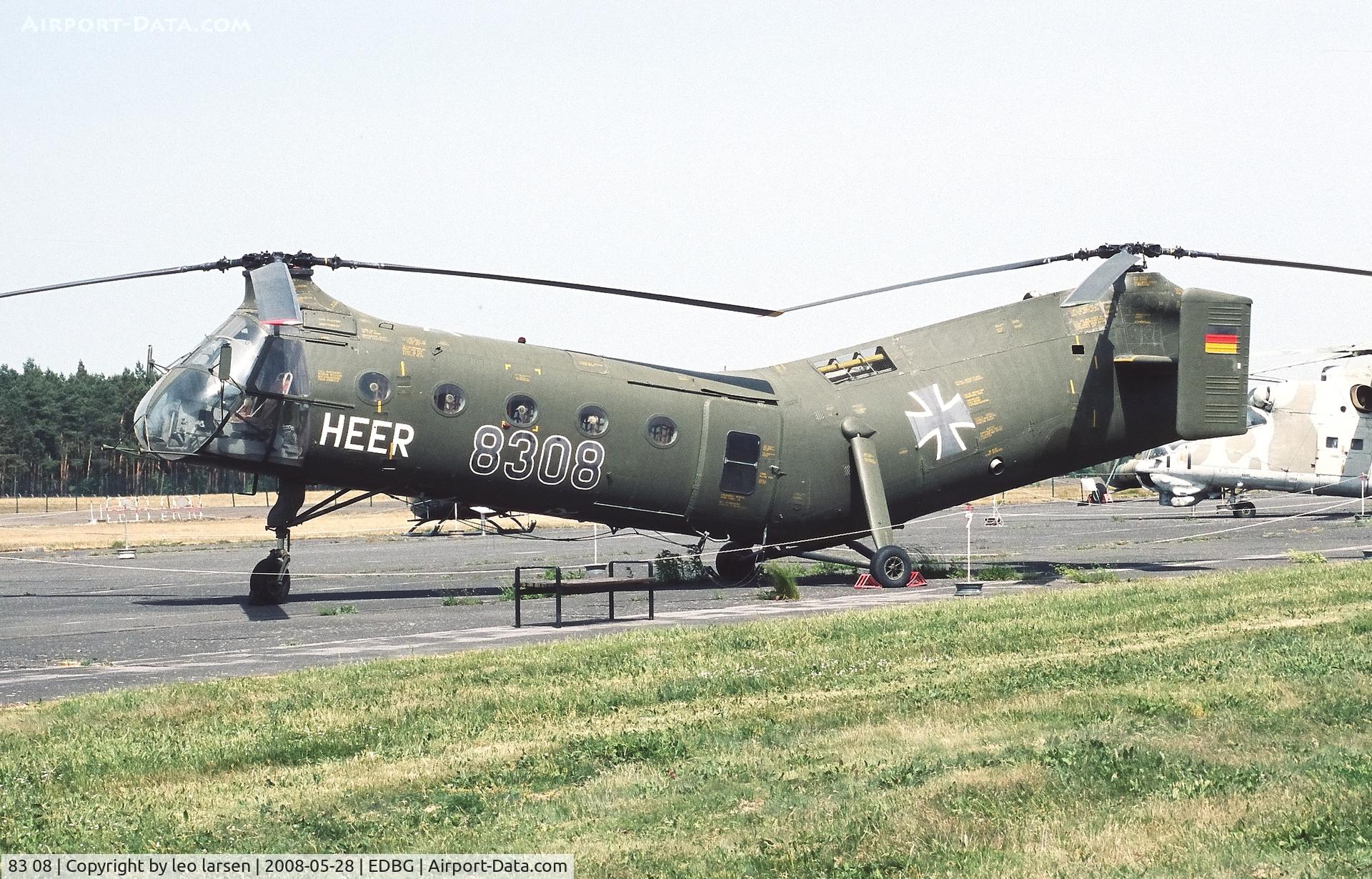 83 08, Vertol (Piasecki) H-21C Shawnee C/N WG8, Berlin Gatow 28.5.2008