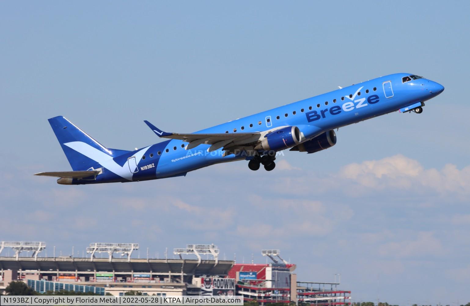 N193BZ, 2013 Embraer 195LR (ERJ-190-200LR) C/N 19000652, TPA 2022