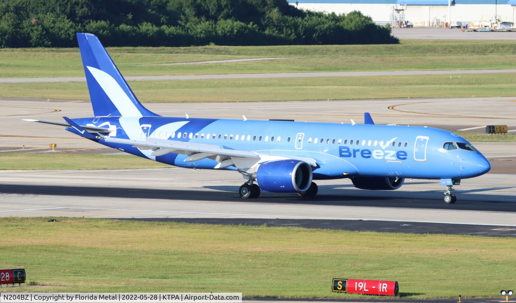 N204BZ, 2022 Airbus A220-300 C/N 55137, Breeze