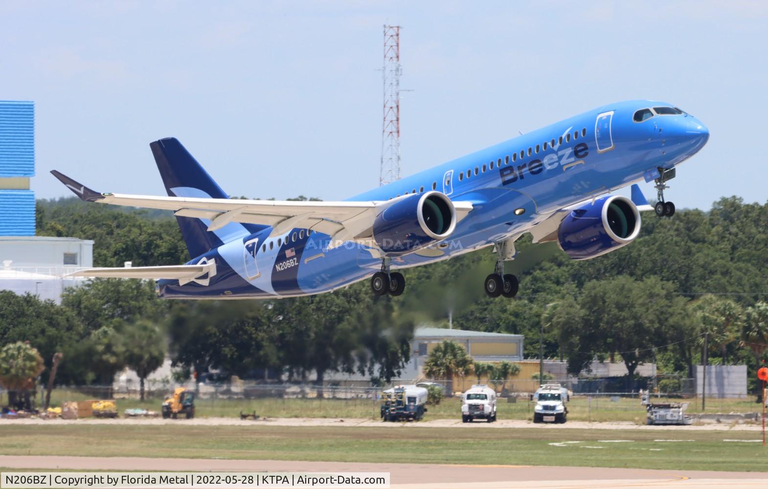N206BZ, 2022 Airbus A220-300 C/N 55143, TPA 2022