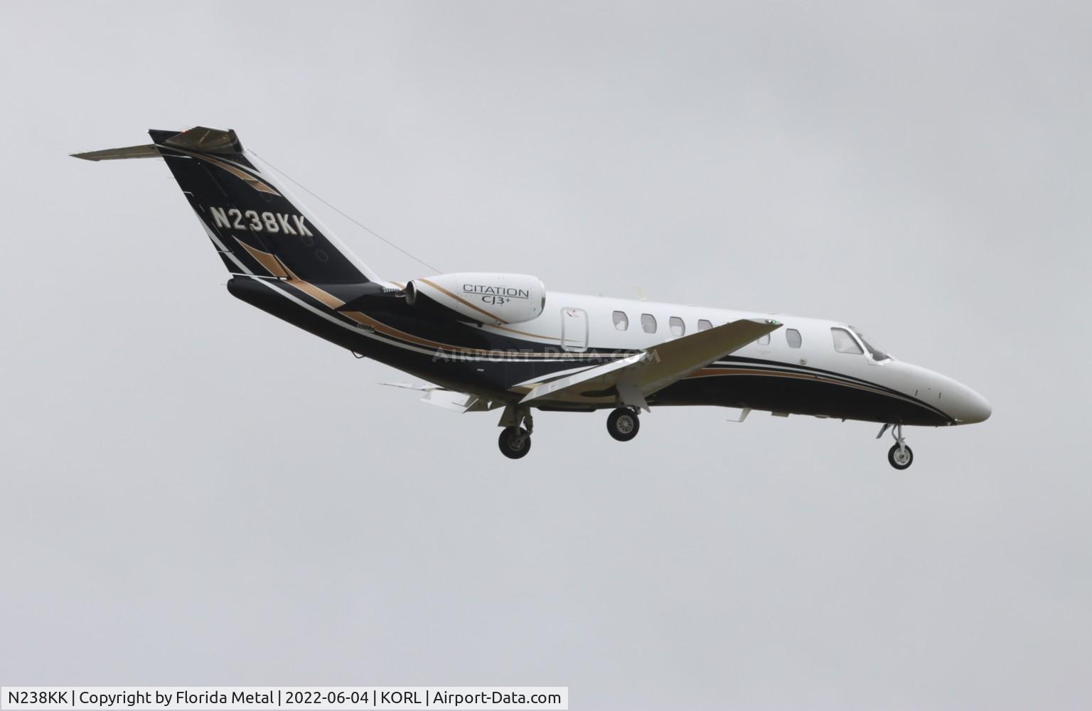 N238KK, 2021 Cessna 525B CitationJet CJ3+ C/N 525B0653, Citation CJ3