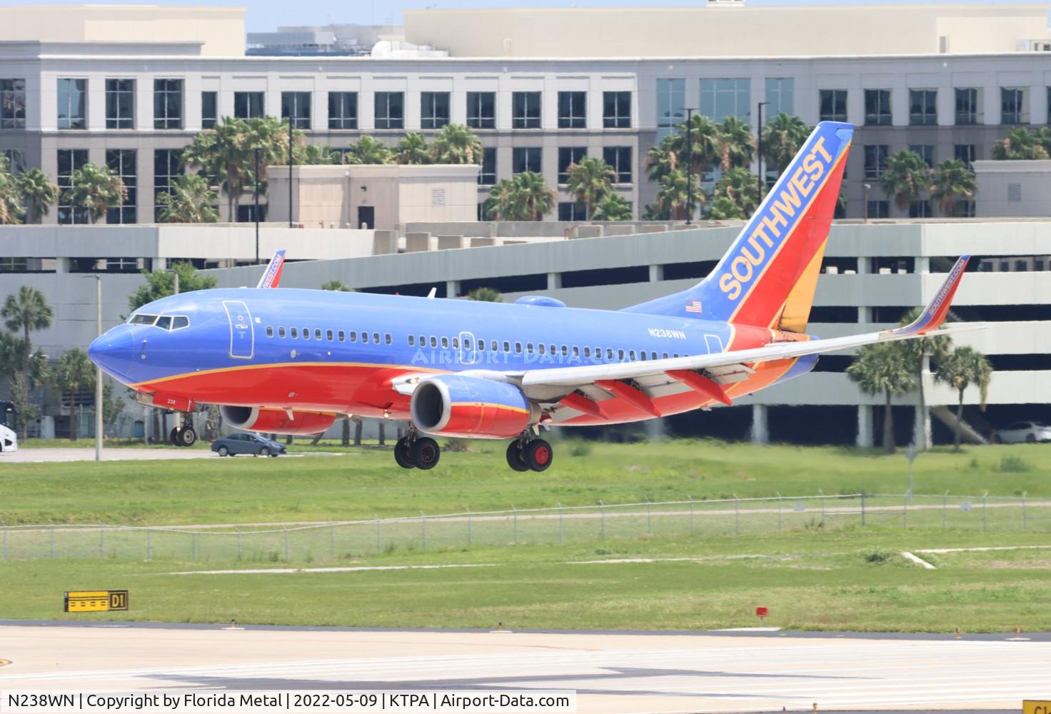 N238WN, 2005 Boeing 737-7H4 C/N 34713, TPA 2022