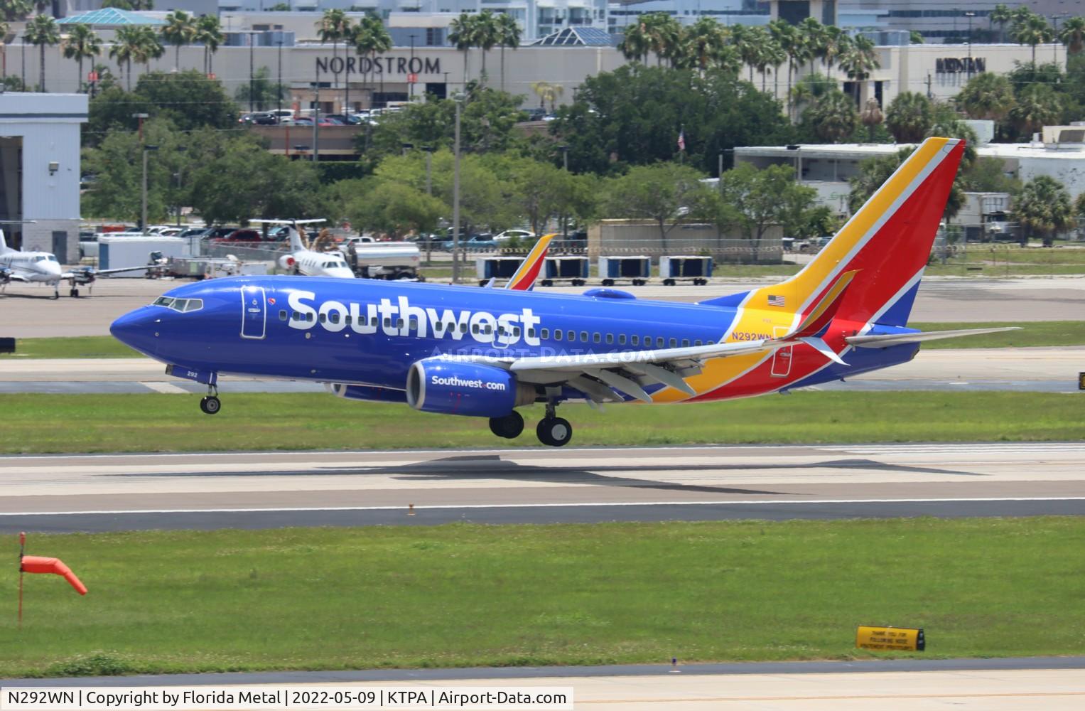 N292WN, 2007 Boeing 737-7H4 C/N 32538, TPA 2022