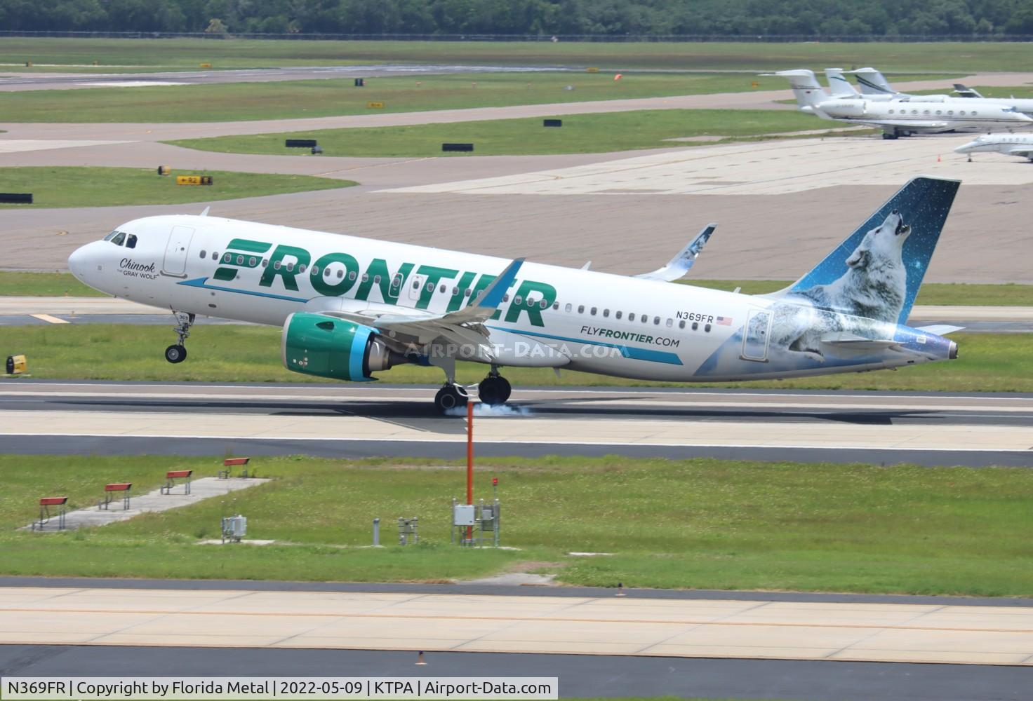 N369FR, 2020 Airbus A320-251N C/N 10031, Chinook the Gray Wolf