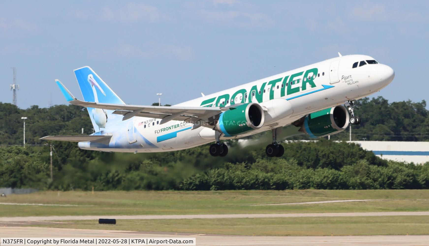 N375FR, 2020 Airbus A320-251N C/N 10298, TPA 2022