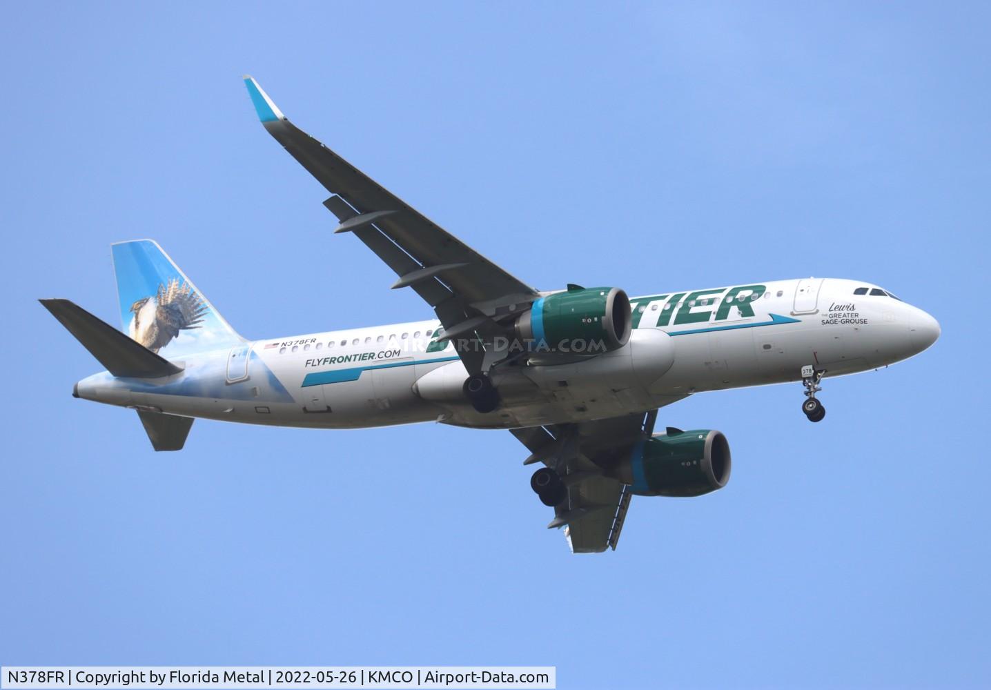 N378FR, 2021 Airbus A320-251N C/N 10386, Lewis