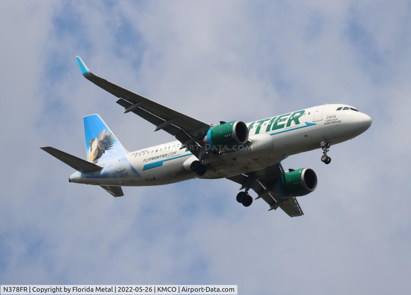 N378FR, 2021 Airbus A320-251N C/N 10386, MCO 2022