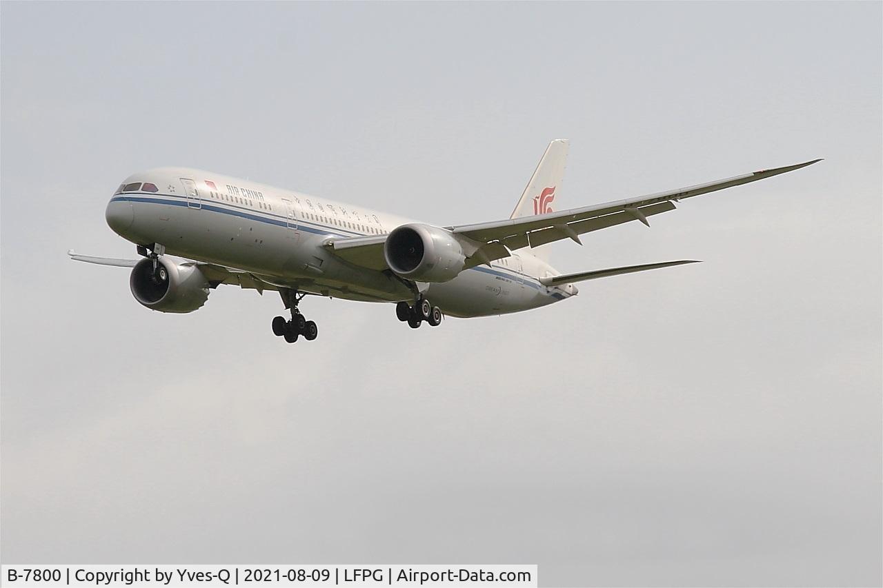 B-7800, 2016 Boeing 787-9 Dreamliner C/N 34308, Boeing 787-9 Dreamliner, Short approach rwy26L, Roissy Charles De Gaulle airport (LFPG-CDG)