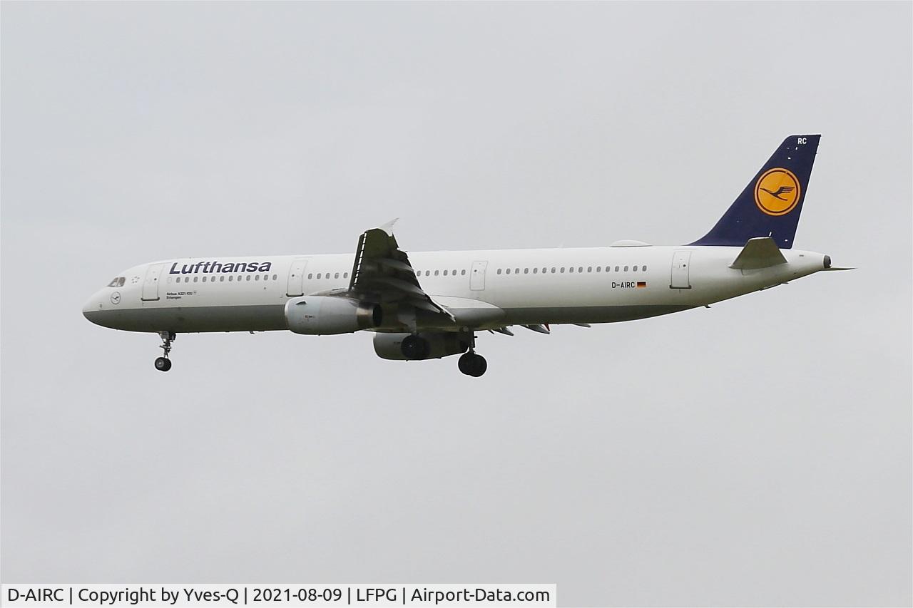 D-AIRC, 1994 Airbus A321-131 C/N 0473, Airbus A321-131, On final rwy 26L, Roissy Charles De Gaulle airport (LFPG-CDG)