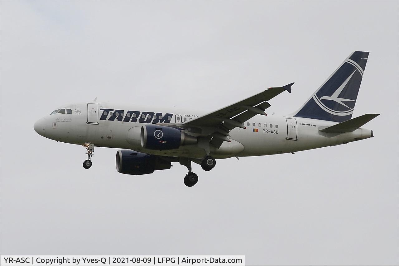 YR-ASC, 2007 Airbus A318-121 C/N 3220, Airbus A318-121, On final rwy 26L, Roissy Charles De Gaulle airport (LFPG-CDG)