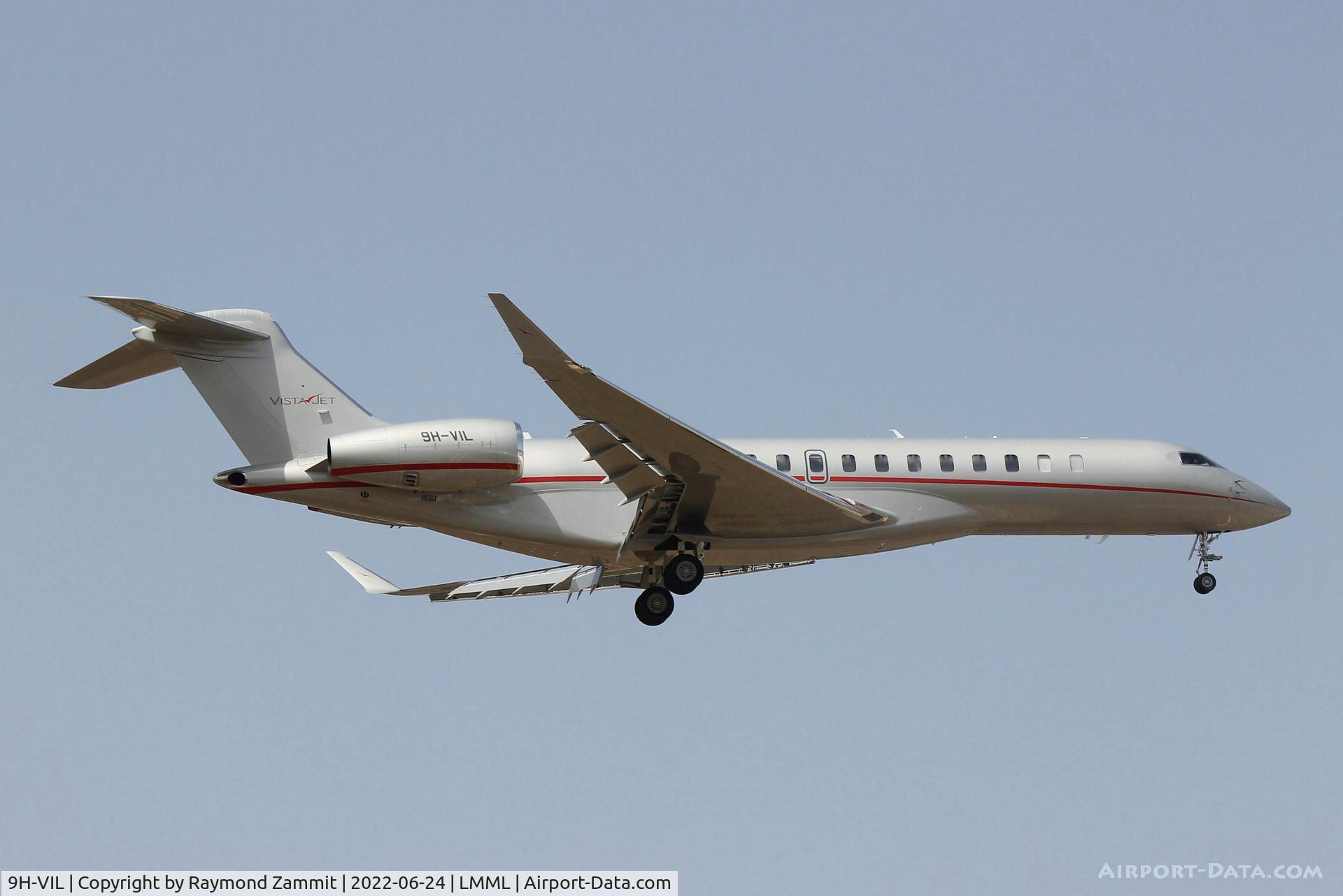 9H-VIL, Bombardier BD-700 2A12 Global C/N 70109, Bombardier BD-700 2A12 Global 9H-VIL Vistajet