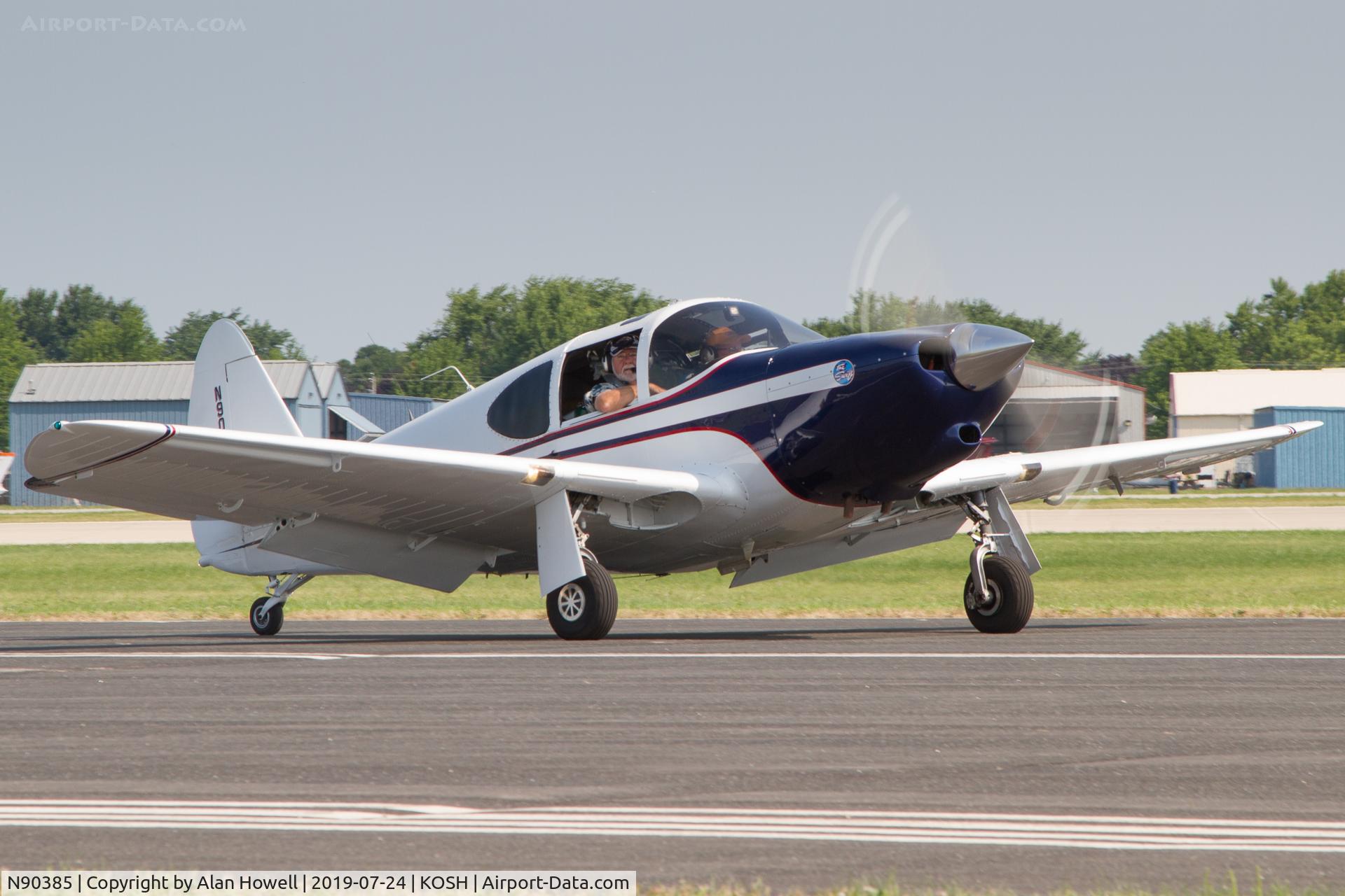 N90385, 1946 Universal Globe GC-1B Swift C/N 399, At AirVenture 2019