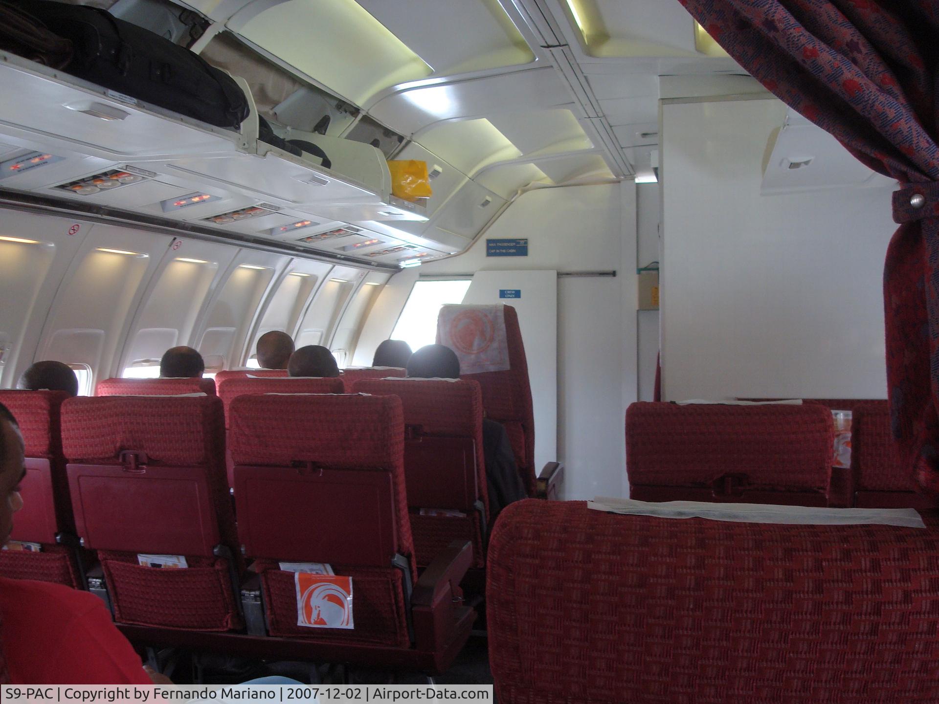 S9-PAC, 1971 Boeing 727-44C C/N 20475, internal of 727 air Gemini