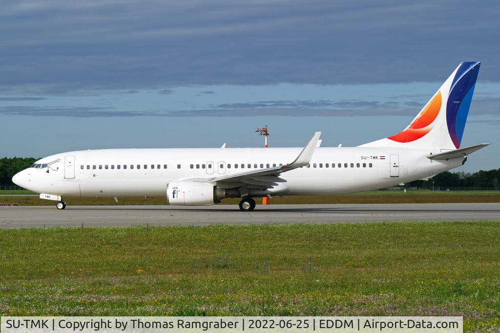 SU-TMK, 2009 Boeing 737-82R C/N 35702, FlyEgypt Boeing 737-800, now neutralized with tail colors only