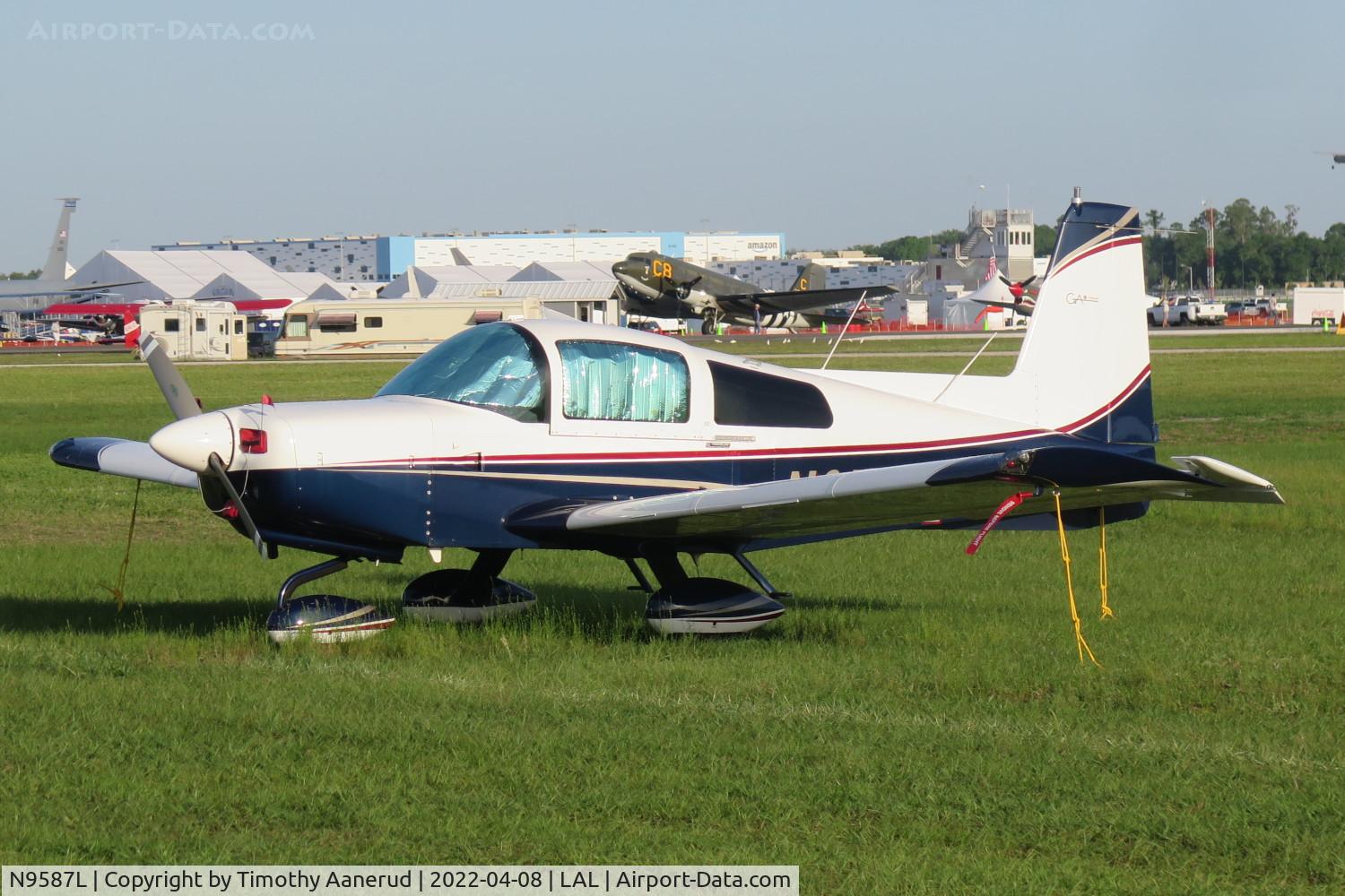 N9587L, 1974 Grumman American AA-5 Traveler C/N AA5-0587, 1974 Grumman American AA-5, c/n: AA5-0587, Sun 'n Fun 2022