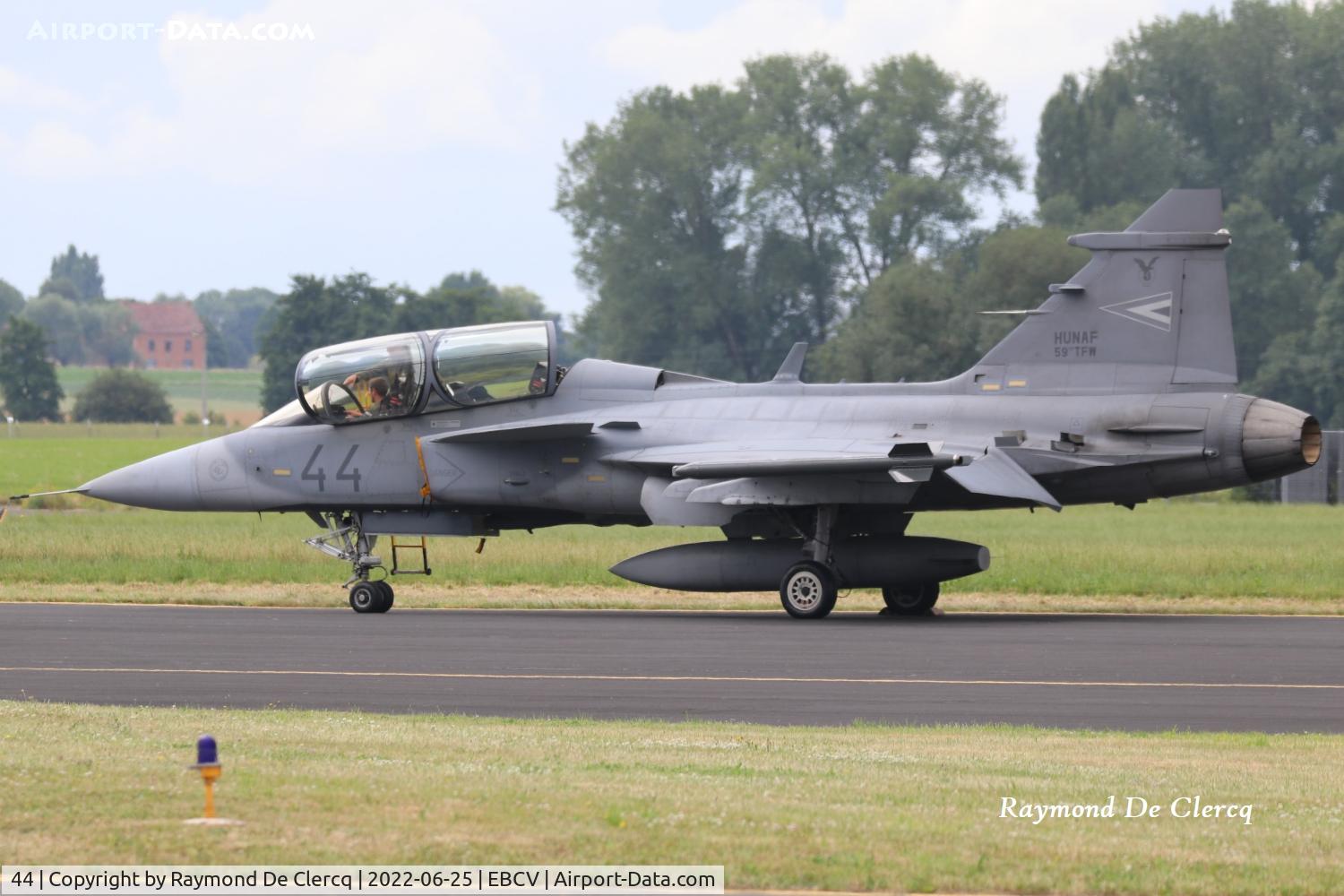 44, Saab JAS-39D Gripen C/N 39842, At Chièvres Air Fest 2022.