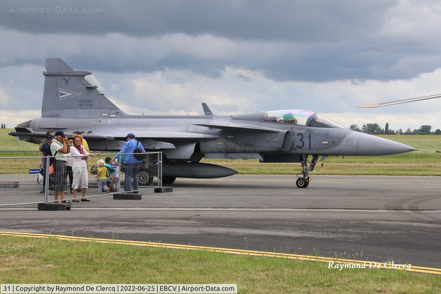 31, Saab JAS-39C Gripen C/N 39302, At Chièvres Air Fest 2022.