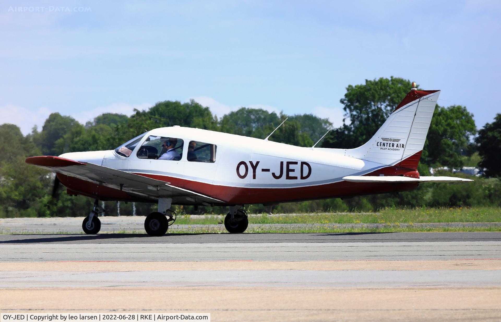OY-JED, 1989 Piper PA-28-161 Cadet C/N 2841175, Roskilde 28.6.2022
