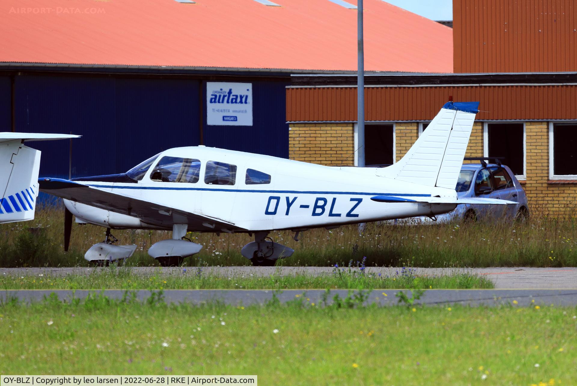 OY-BLZ, 1976 Piper PA-28-151 Cherokee Warrior C/N 28-7715092, Roskilde 28.6.2022