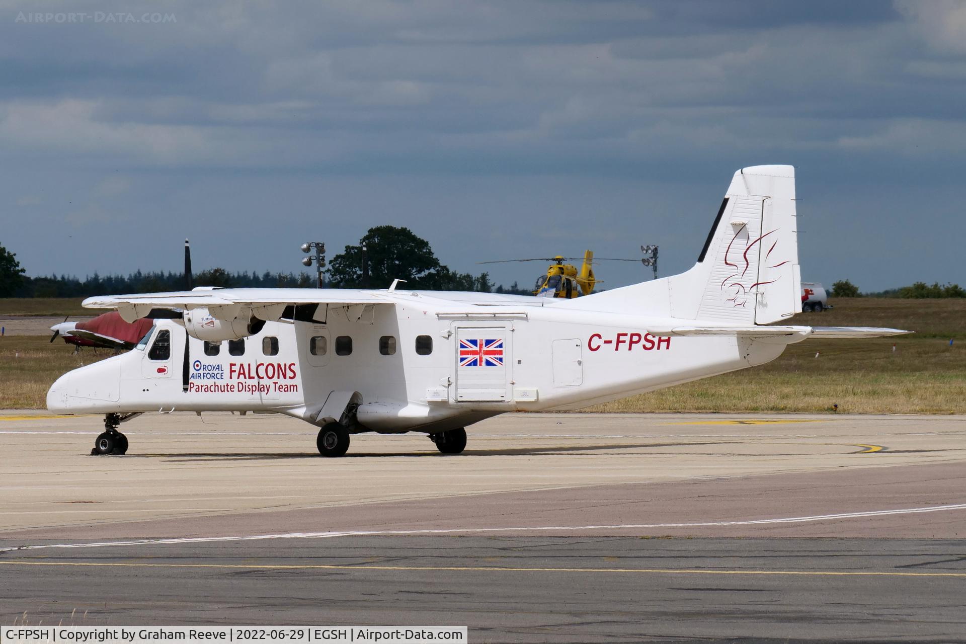C-FPSH, 1986 Dornier 228-202 C/N 8071, Parked at Norwich.