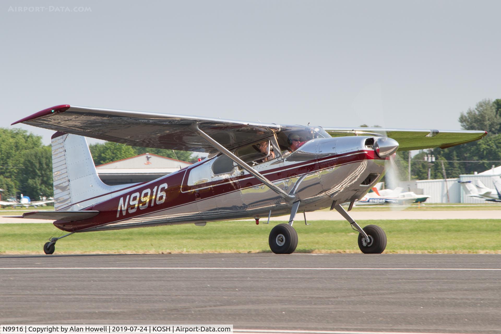 N9916, 1955 Cessna 180 Skywagon C/N 31413, At AirVenture 2019