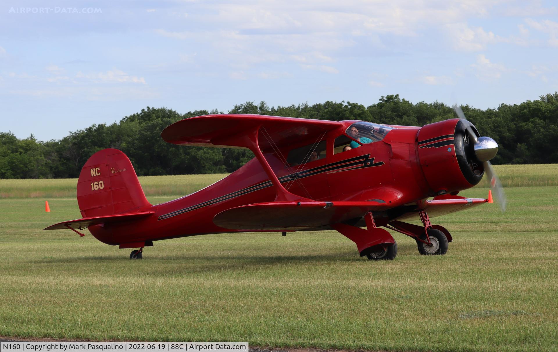 N160, 1943 Beech D17S Staggerwing C/N 4836, Beech D17S