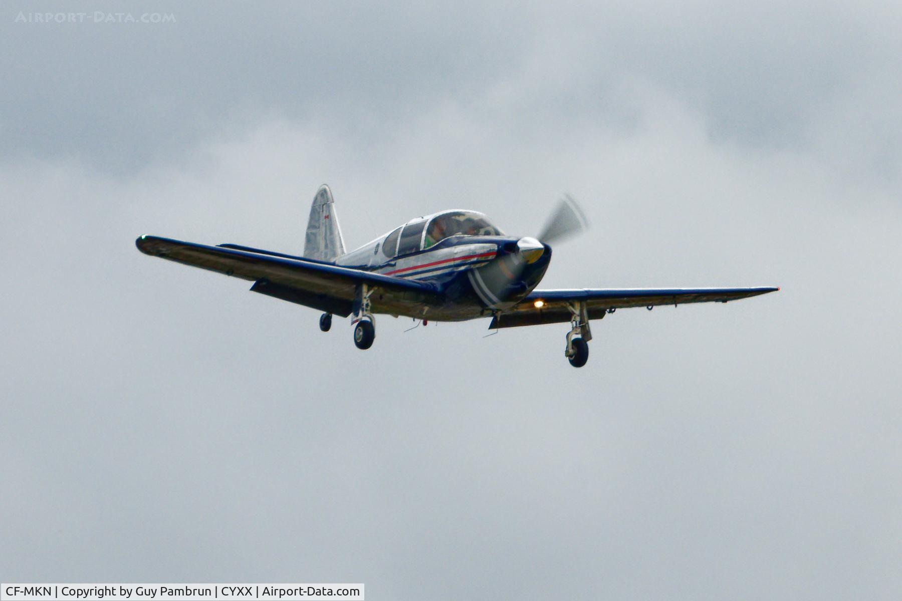 CF-MKN, 1946 Globe GC-1B Swift C/N 1285, Landing on 19