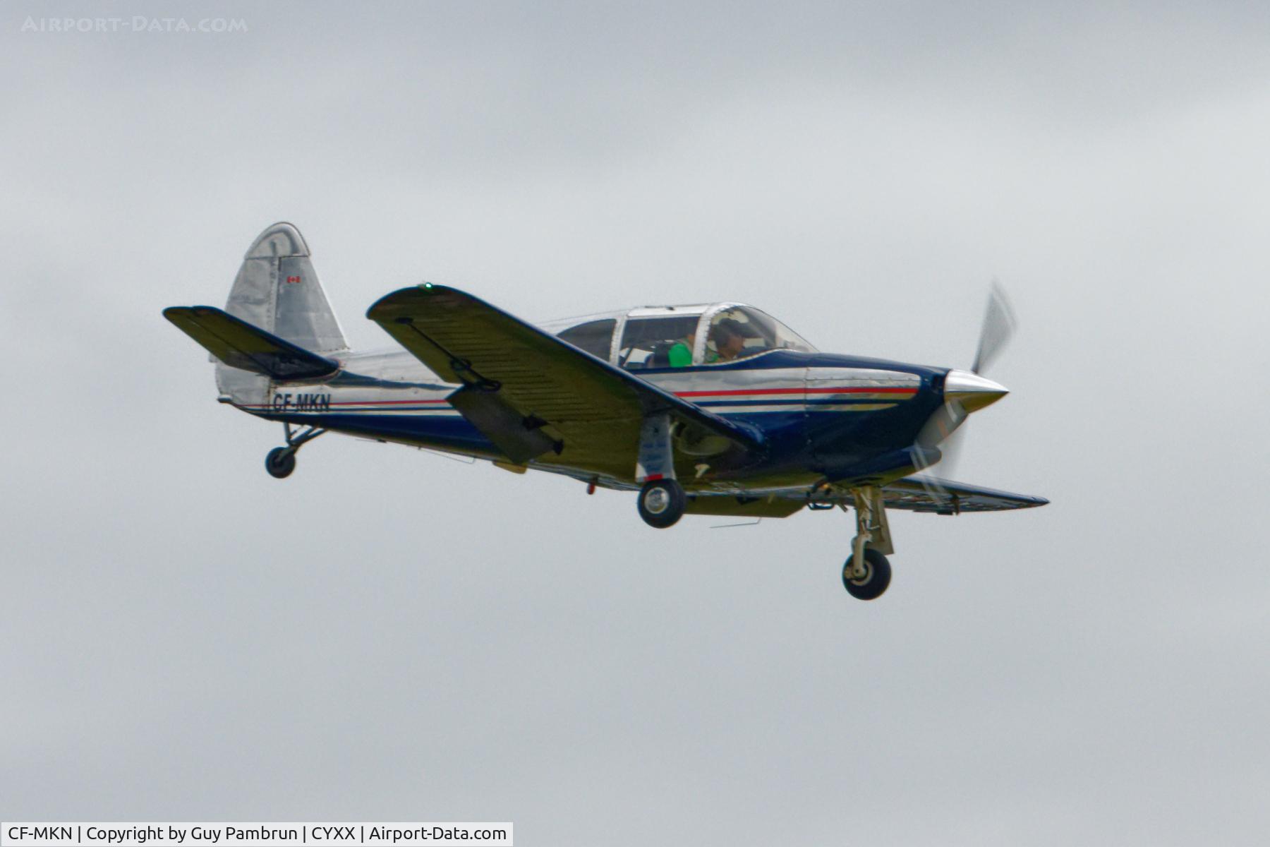 CF-MKN, 1946 Globe GC-1B Swift C/N 1285, Landing on 19