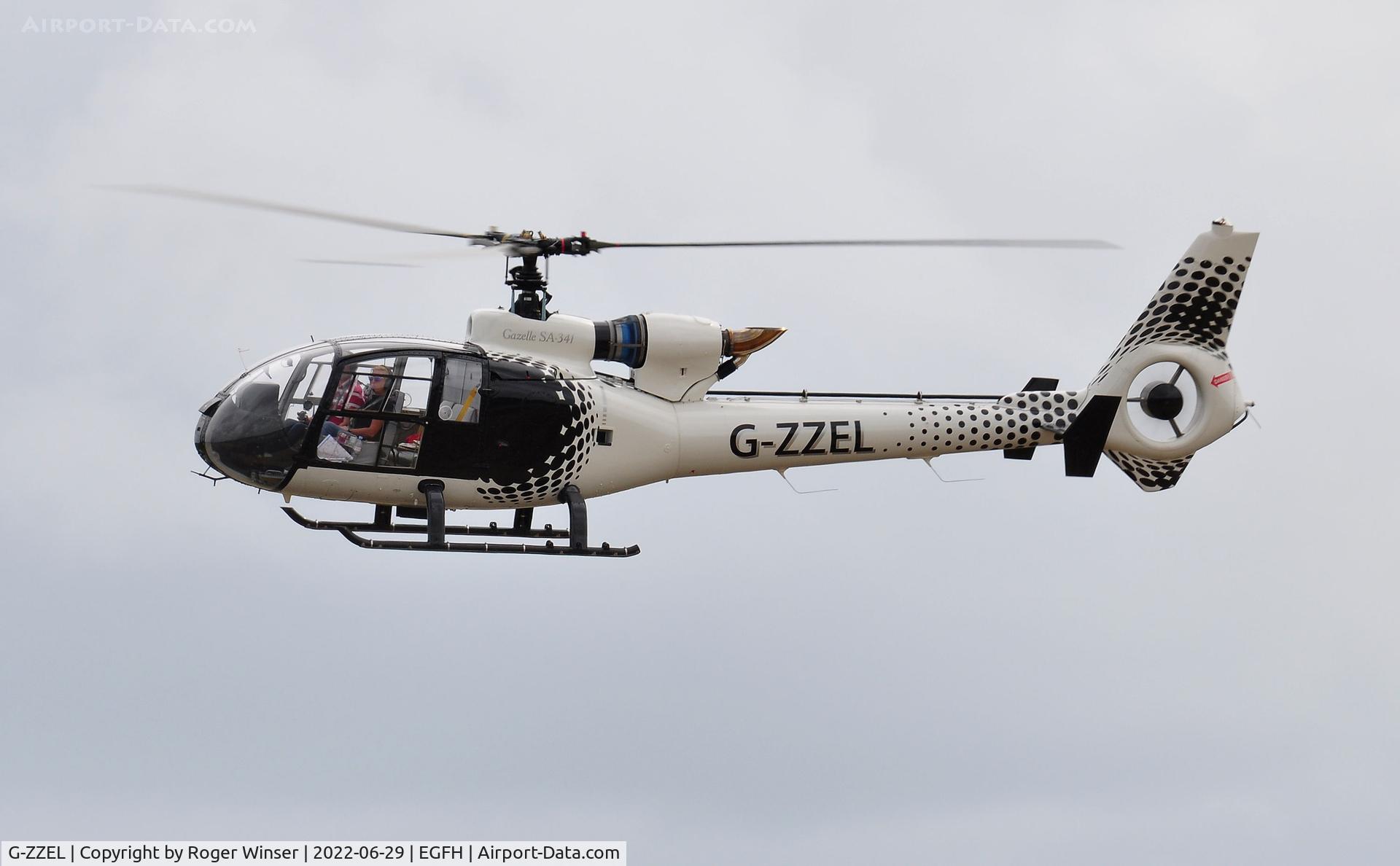 G-ZZEL, 1973 Westland SA-341B Gazelle AH1 C/N WA1152, Visiting helicopter operated by Hill House Helicopters Ltd.