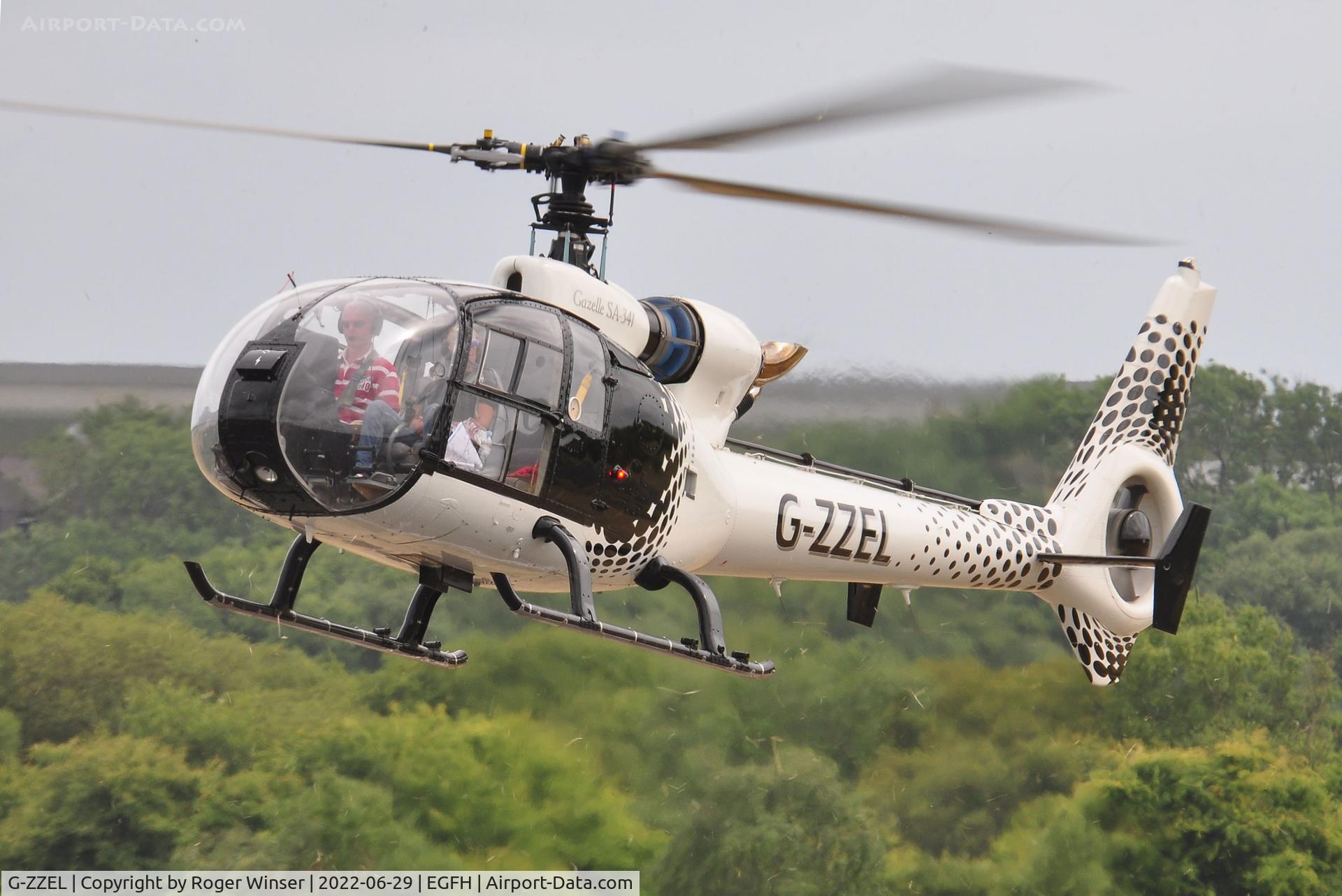 G-ZZEL, 1973 Westland SA-341B Gazelle AH1 C/N WA1152, Visiting helicopter operated by Hill House Helicopters Ltd.