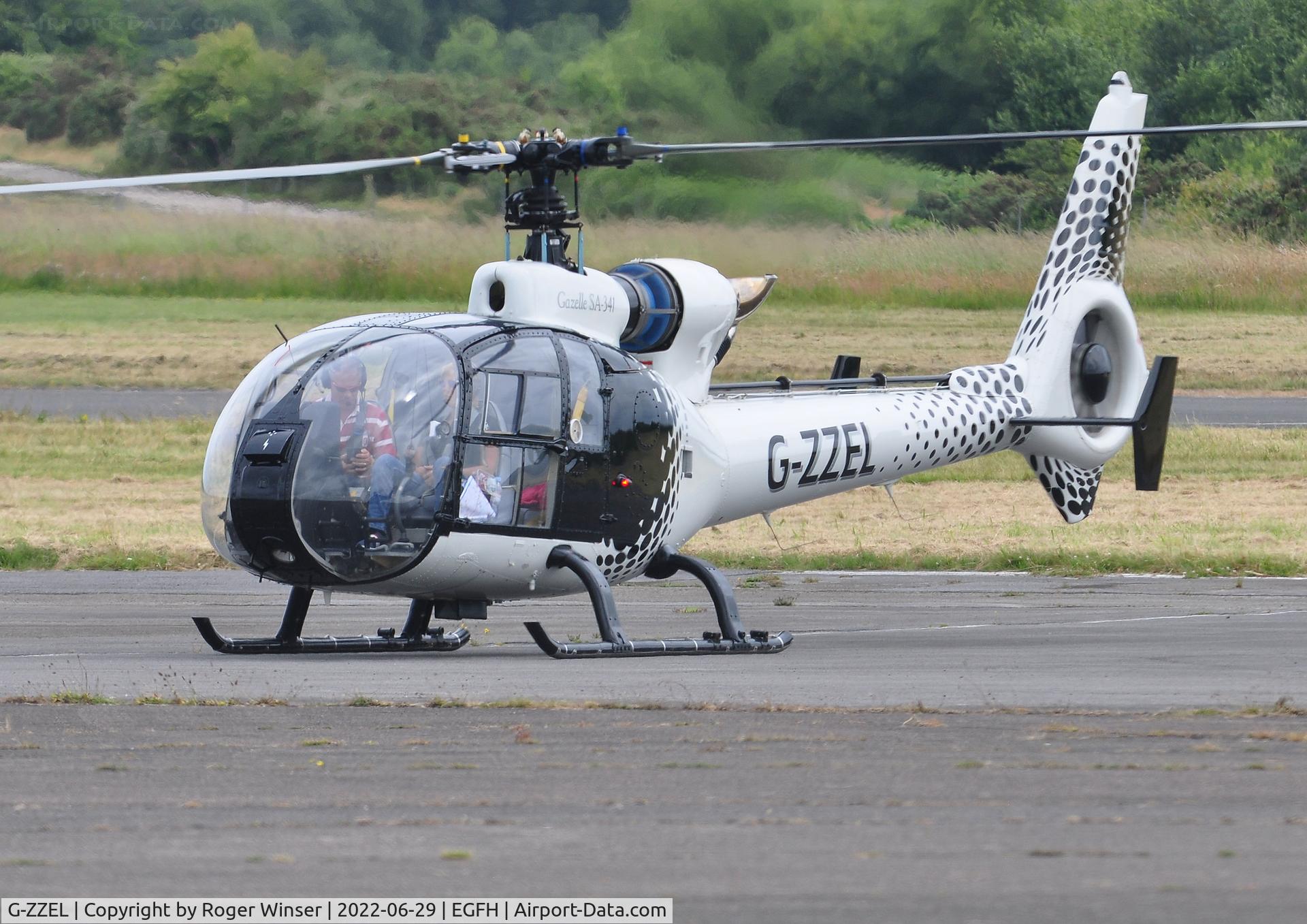 G-ZZEL, 1973 Westland SA-341B Gazelle AH1 C/N WA1152, Visiting helicopter operated by Hill House Helicopters Ltd.