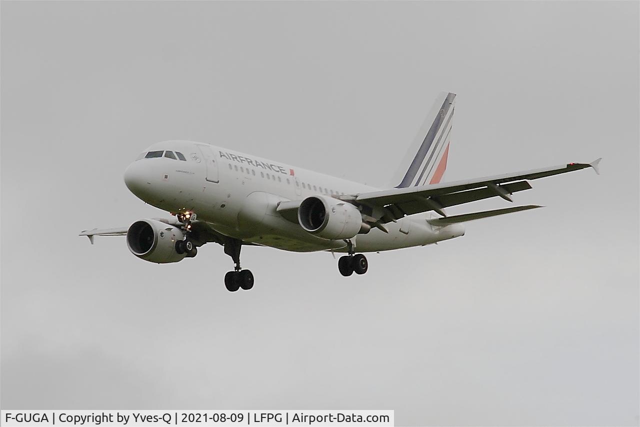 F-GUGA, 2002 Airbus A318-111 C/N 2035, Airbus A318-111, Short approch rwy 26L, Roissy Charles De Gaulle airport (LFPG-CDG)