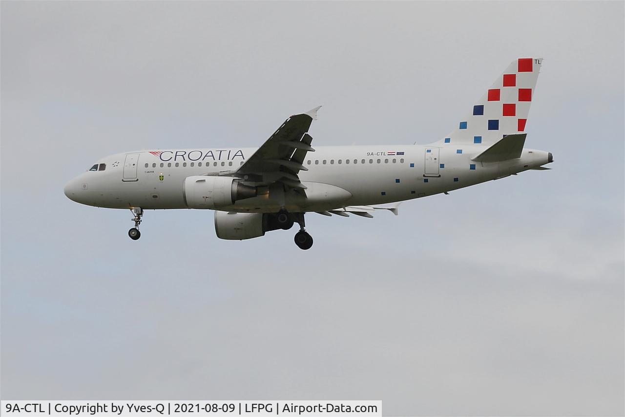 9A-CTL, 2000 Airbus A319-112 C/N 1252, Airbus A319-112, On final rwy 26L, Roissy Charles De Gaulle airport (LFPG-CDG)