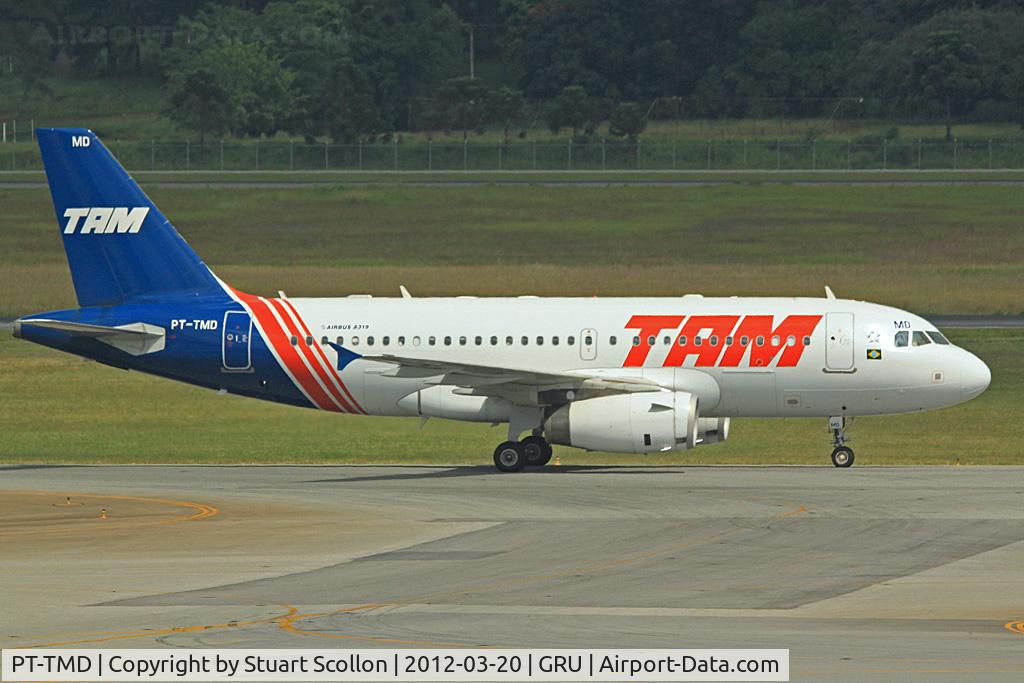 PT-TMD, 2010 Airbus A319-132 C/N 4192, TAM GRU