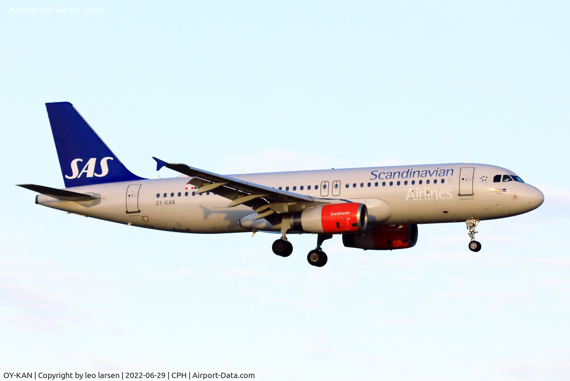 OY-KAN, 2006 Airbus A320-232 C/N 2958, Copenhagen 29.6.2022