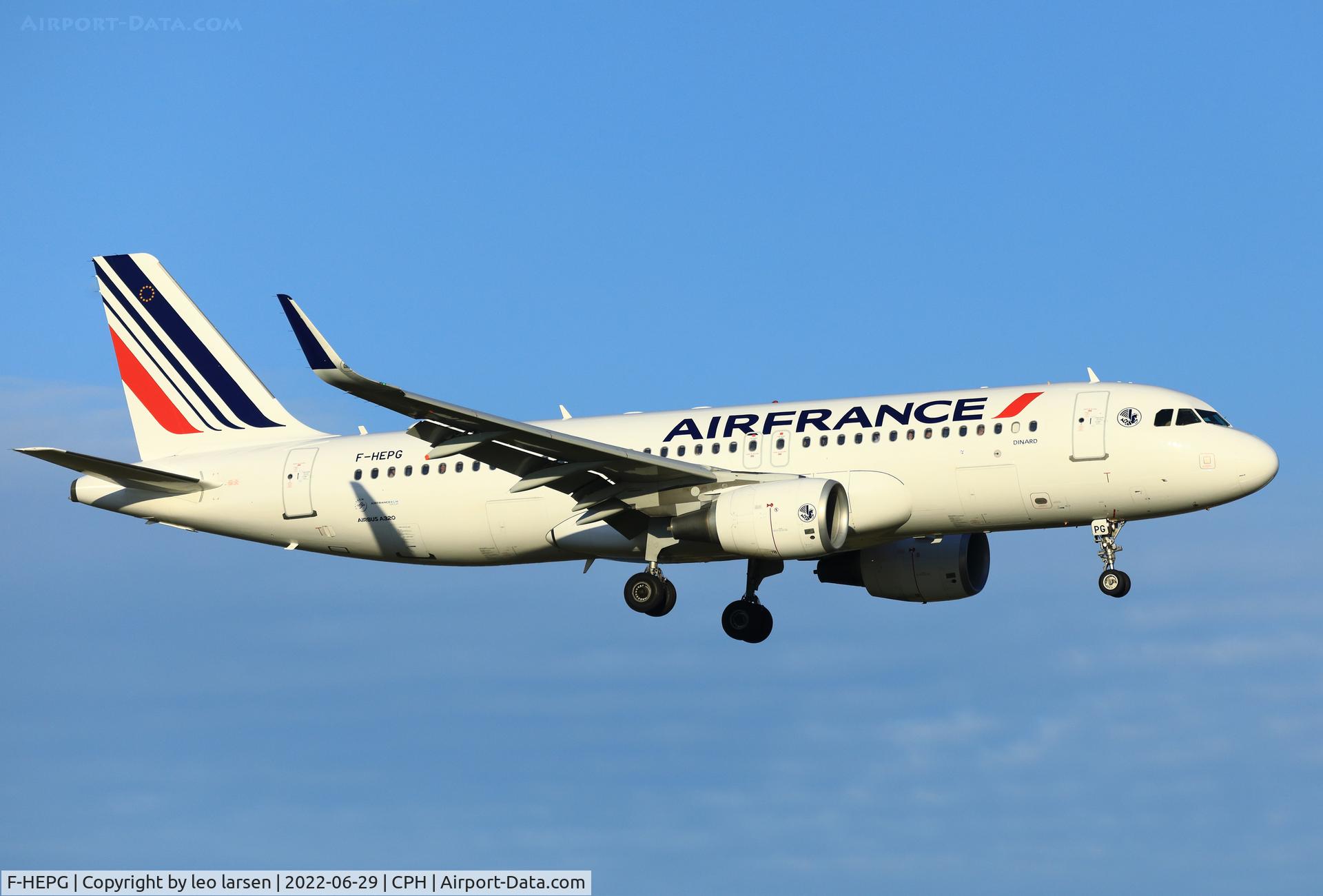 F-HEPG, 2013 Airbus A320-214 C/N 5802, Copenhagen 29.6.2022