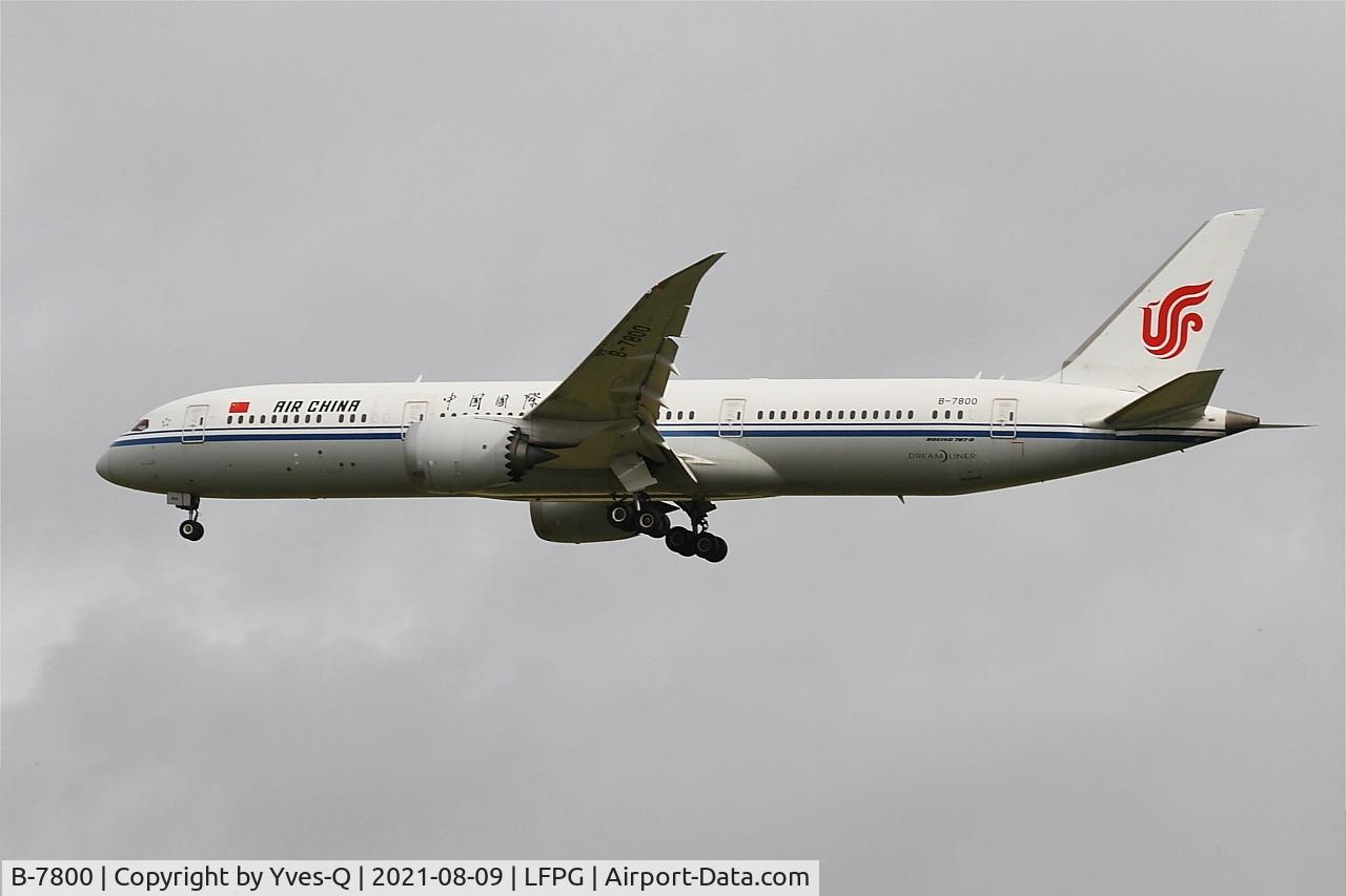 B-7800, 2016 Boeing 787-9 Dreamliner C/N 34308, Boeing 787-9 Dreamliner, On final rwy26L, Roissy Charles De Gaulle airport (LFPG-CDG)